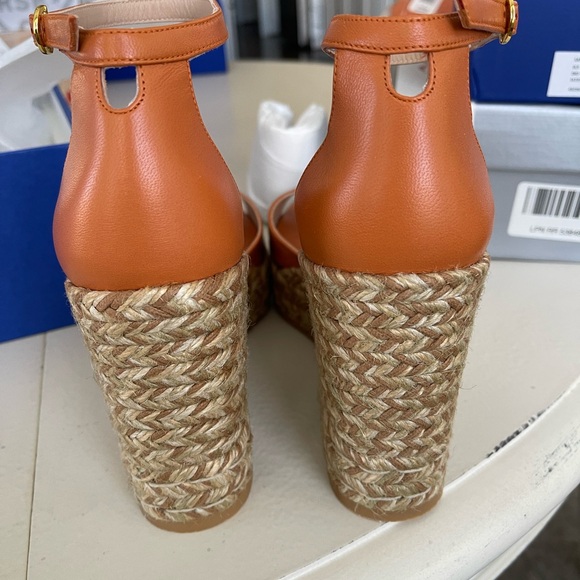 Stuart Weitzman Tan Wedge Sandals - Picture 3 of 5